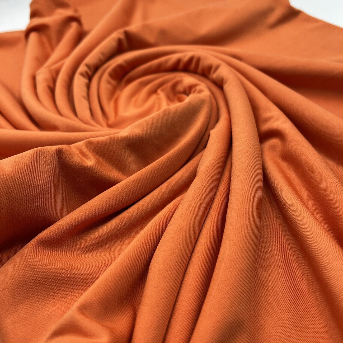 Orange Plain Soft Touch Stretch Fabric - T9 Fabrics