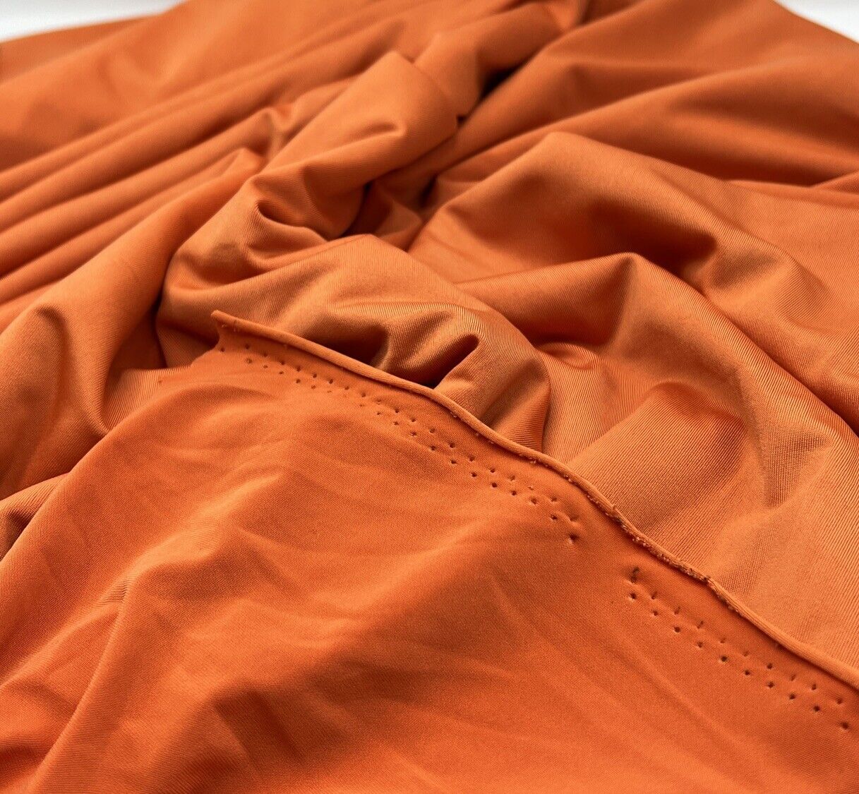 Orange Plain Soft Touch Stretch Fabric - T9 Fabrics