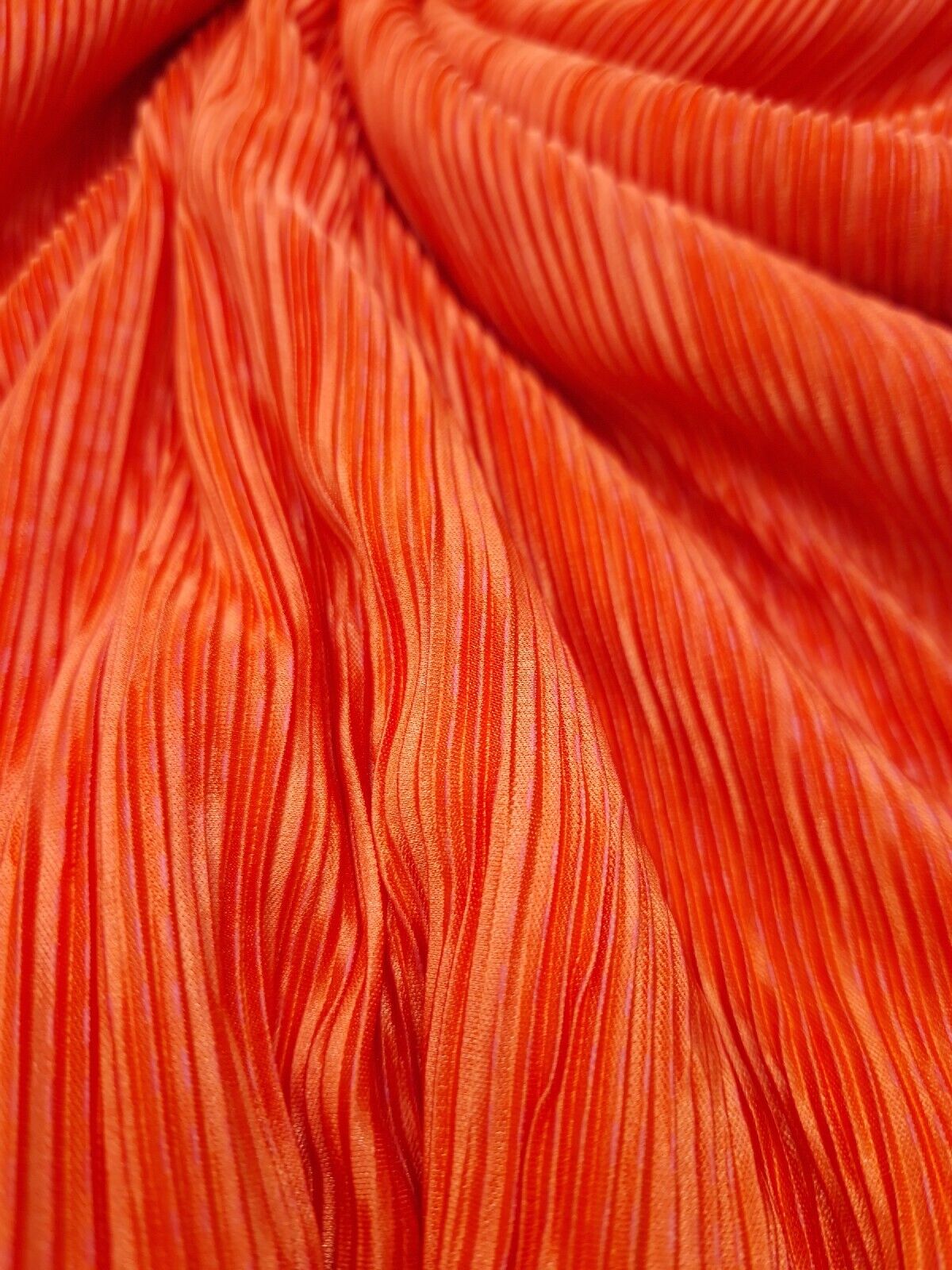 Orange Plisse Fabric - T9 Fabrics