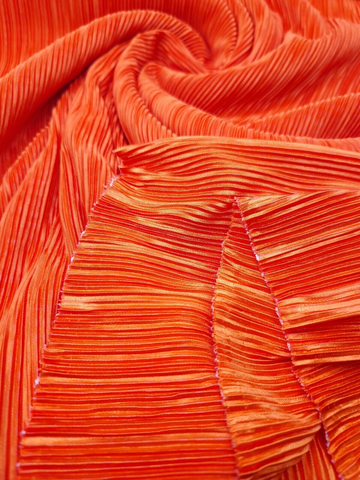 Orange Plisse Fabric - T9 Fabrics