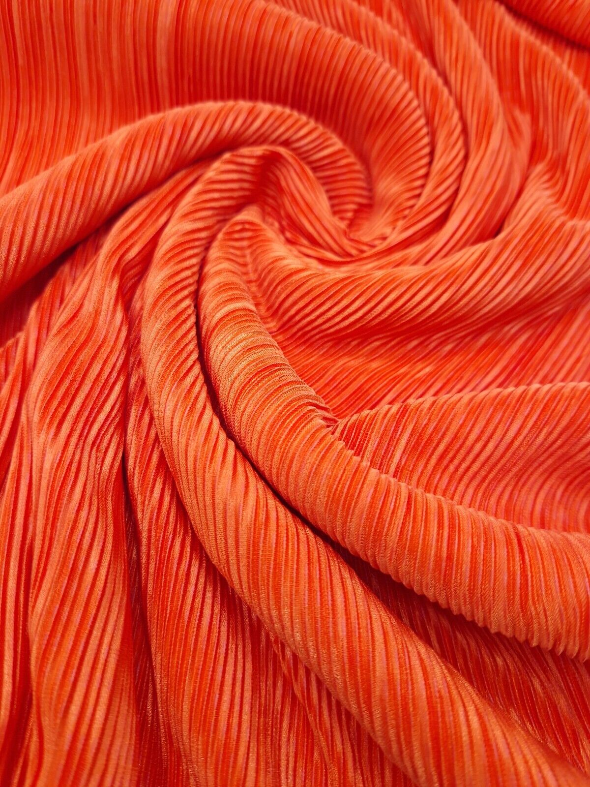 Orange Plisse Fabric - T9 Fabrics