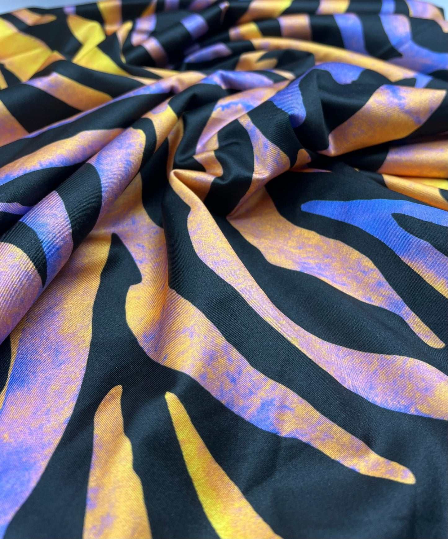 Orange Purple Animal Swimwear / Sportswear Fabric - T9 Fabrics