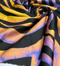 Orange Purple Animal Swimwear / Sportswear Fabric - T9 Fabrics