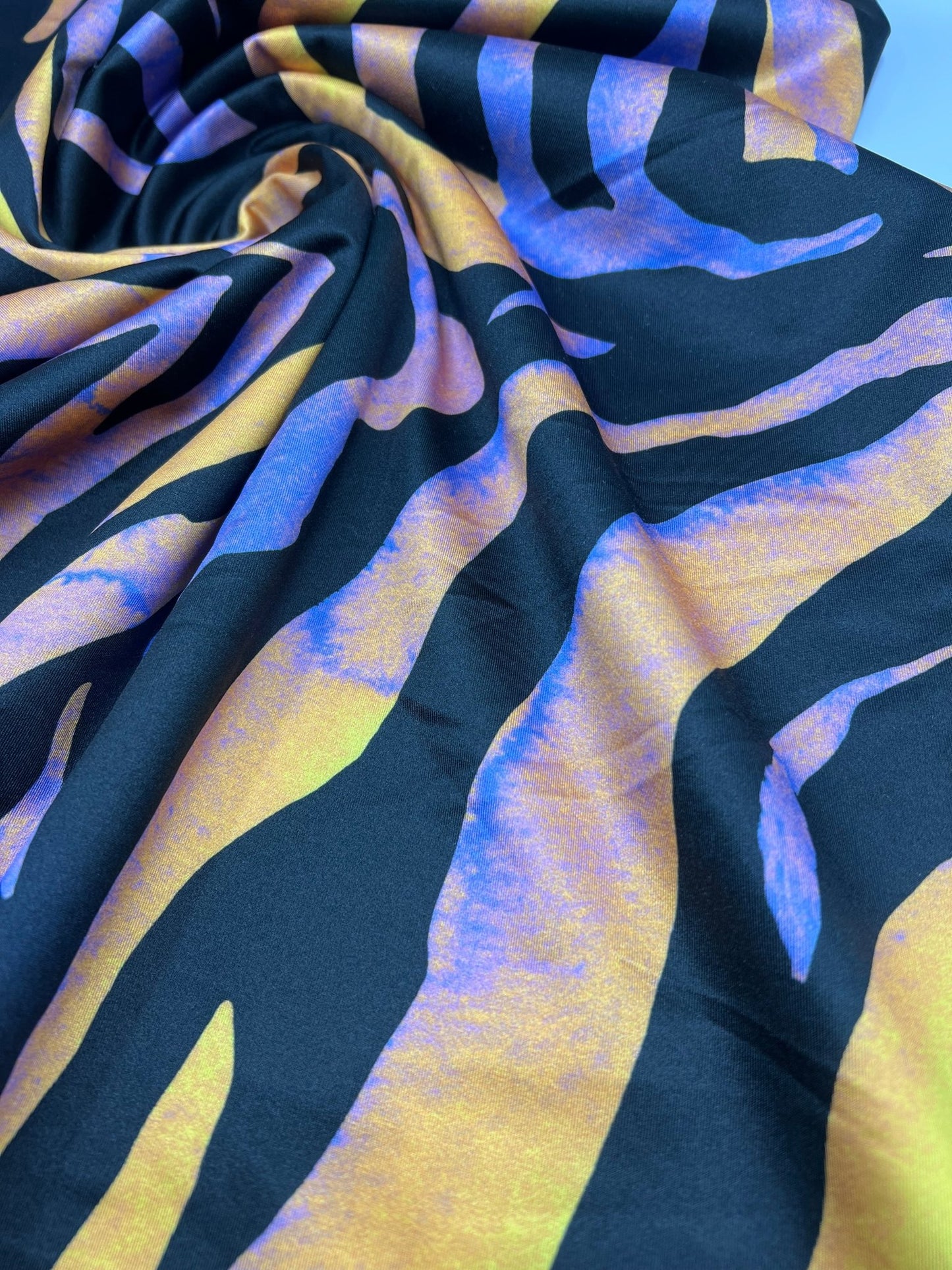 Orange Purple Animal Swimwear / Sportswear Fabric - T9 Fabrics