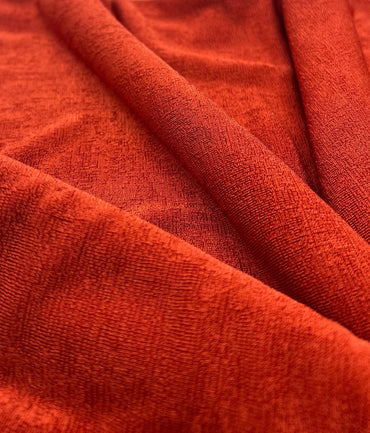 Orange Rust Acetate Slinky 4 Way Stretch Fabric - T9 Fabrics