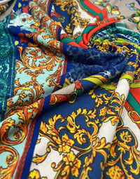 Paisley Multi Print Lightweight Jersey Crepe Fabric 4 Way Stretch - T9 Fabrics