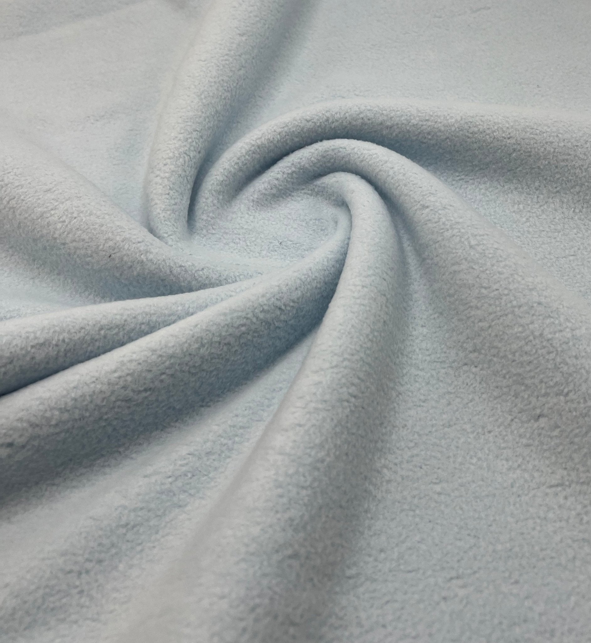 Pale Baby Blue Plain Anti - Pil Polar Fleece Fabric Blanket Loungewear - T9 Fabrics