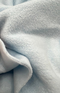 Pale Baby Blue Plain Anti - Pil Polar Fleece Fabric Blanket Loungewear - T9 Fabrics