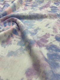 Pastel Mix Tie Dye French Terry Stretch Loopback Fabric - T9 Fabrics