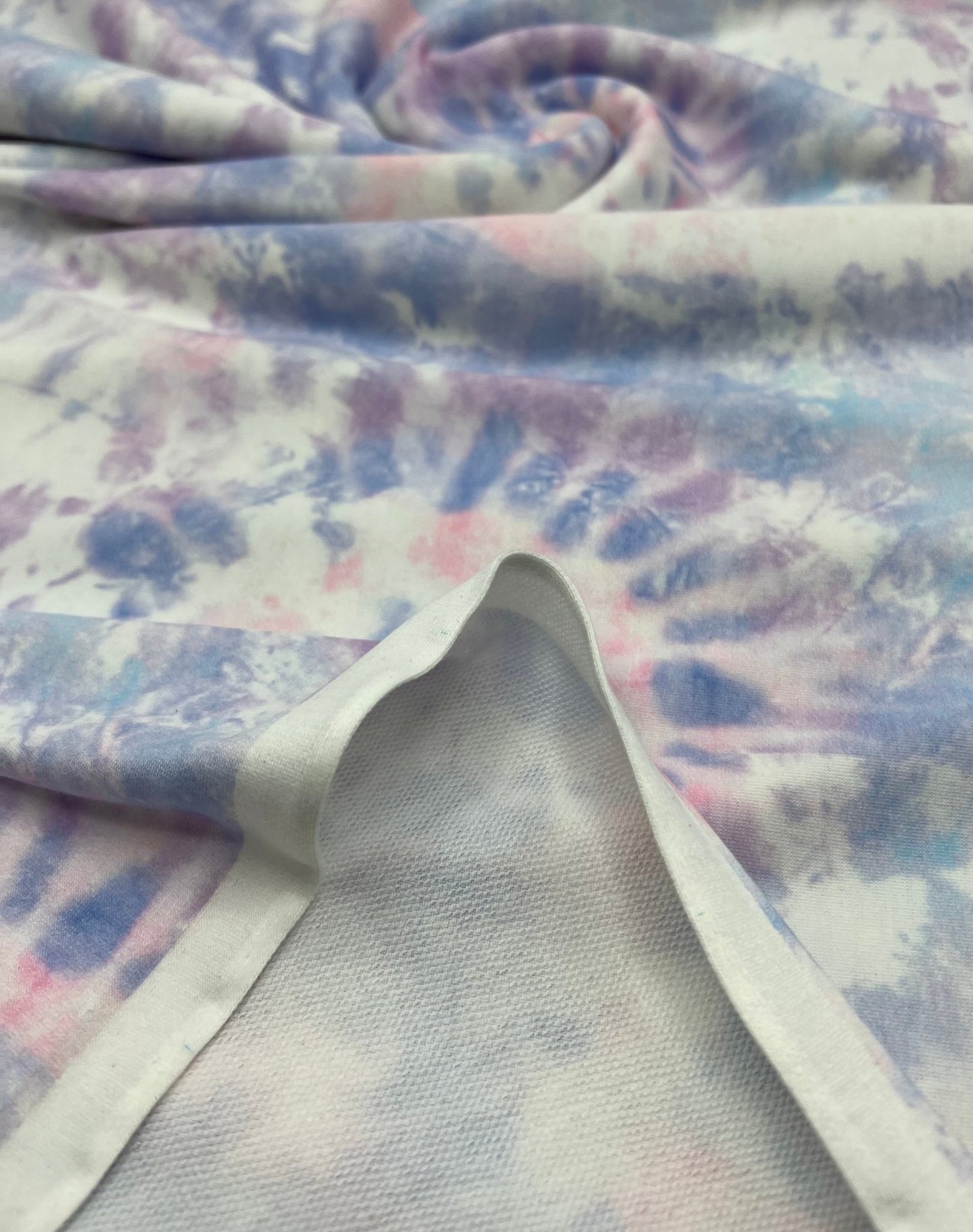 Pastel Mix Tie Dye French Terry Stretch Loopback Fabric - T9 Fabrics