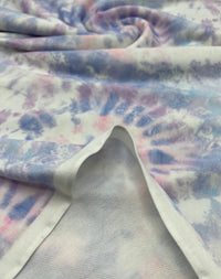 Pastel Mix Tie Dye French Terry Stretch Loopback Fabric - T9 Fabrics
