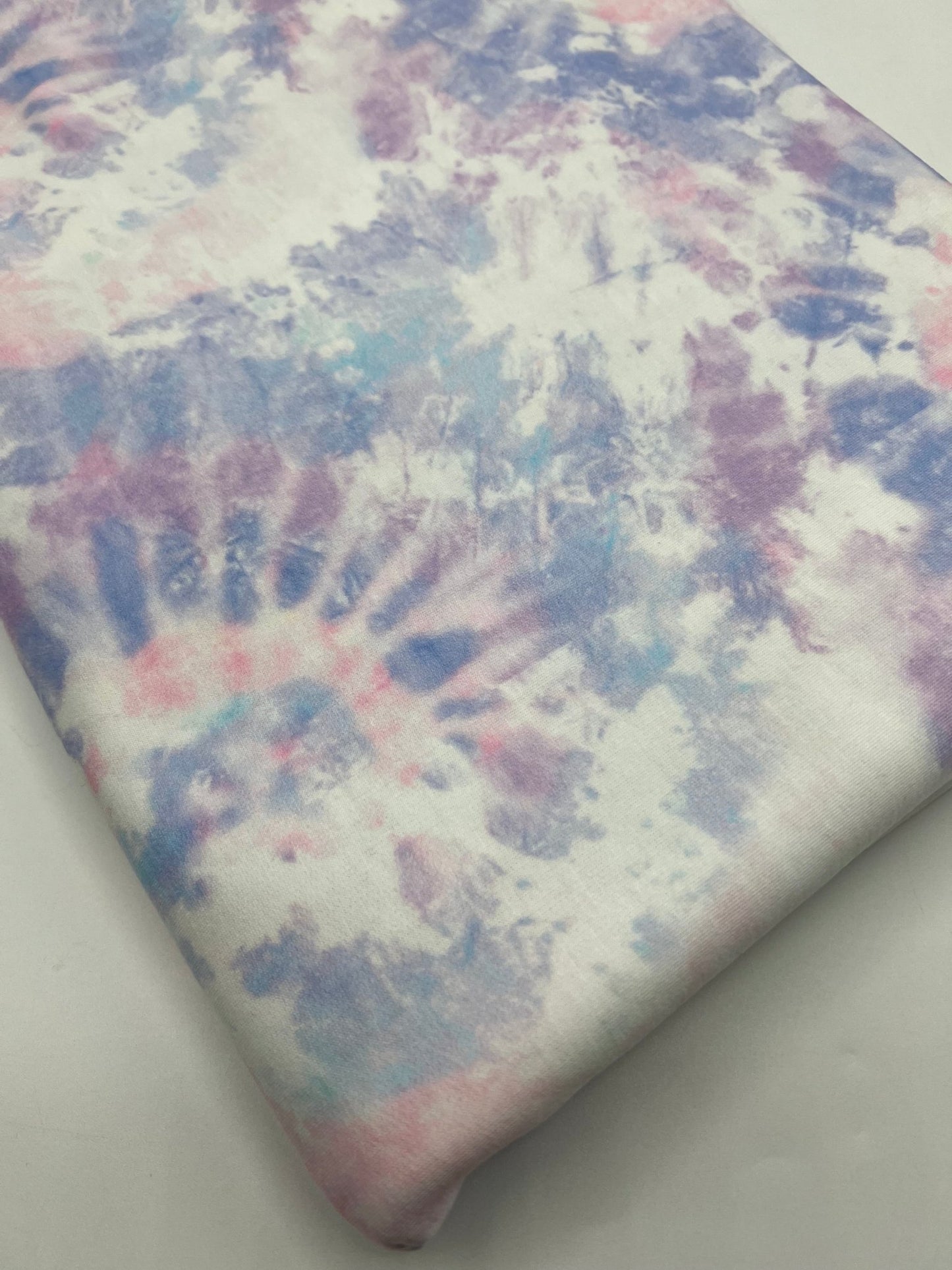 Pastel Mix Tie Dye French Terry Stretch Loopback Fabric - T9 Fabrics