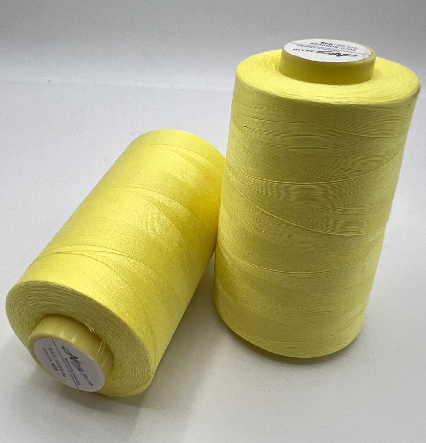 Pastel Yellow Sewing Thread Spun Polyester 120's Overlocking 5000 Yards - T9 Fabrics