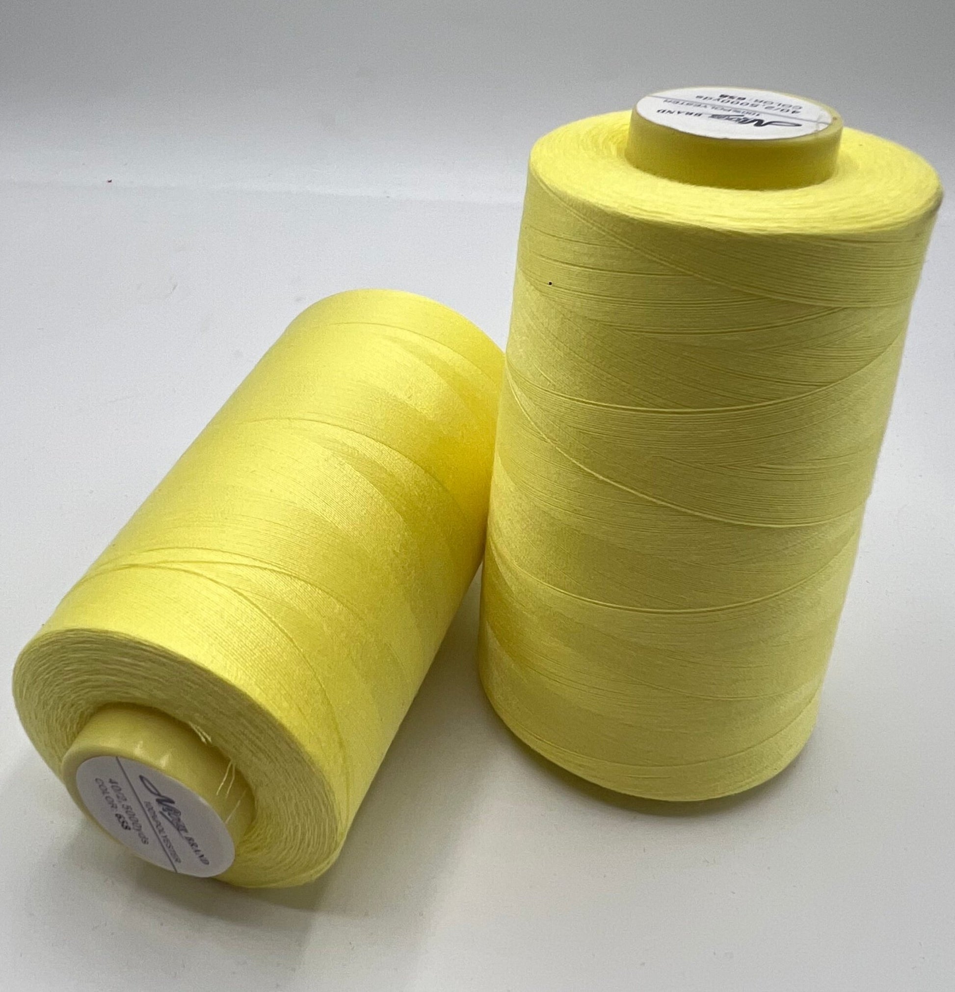 Pastel Yellow Sewing Thread Spun Polyester 120's Overlocking 5000 Yards - T9 Fabrics