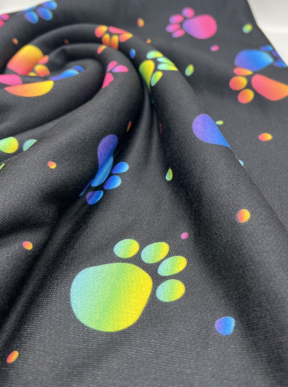 Paw Print French Terry Loopback Fabric - T9 Fabrics