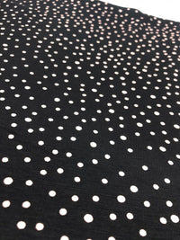 Peach Spotty Print Viscose Elastane Fabric - T9 Fabrics