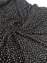 Peach Spotty Print Viscose Elastane Fabric - T9 Fabrics