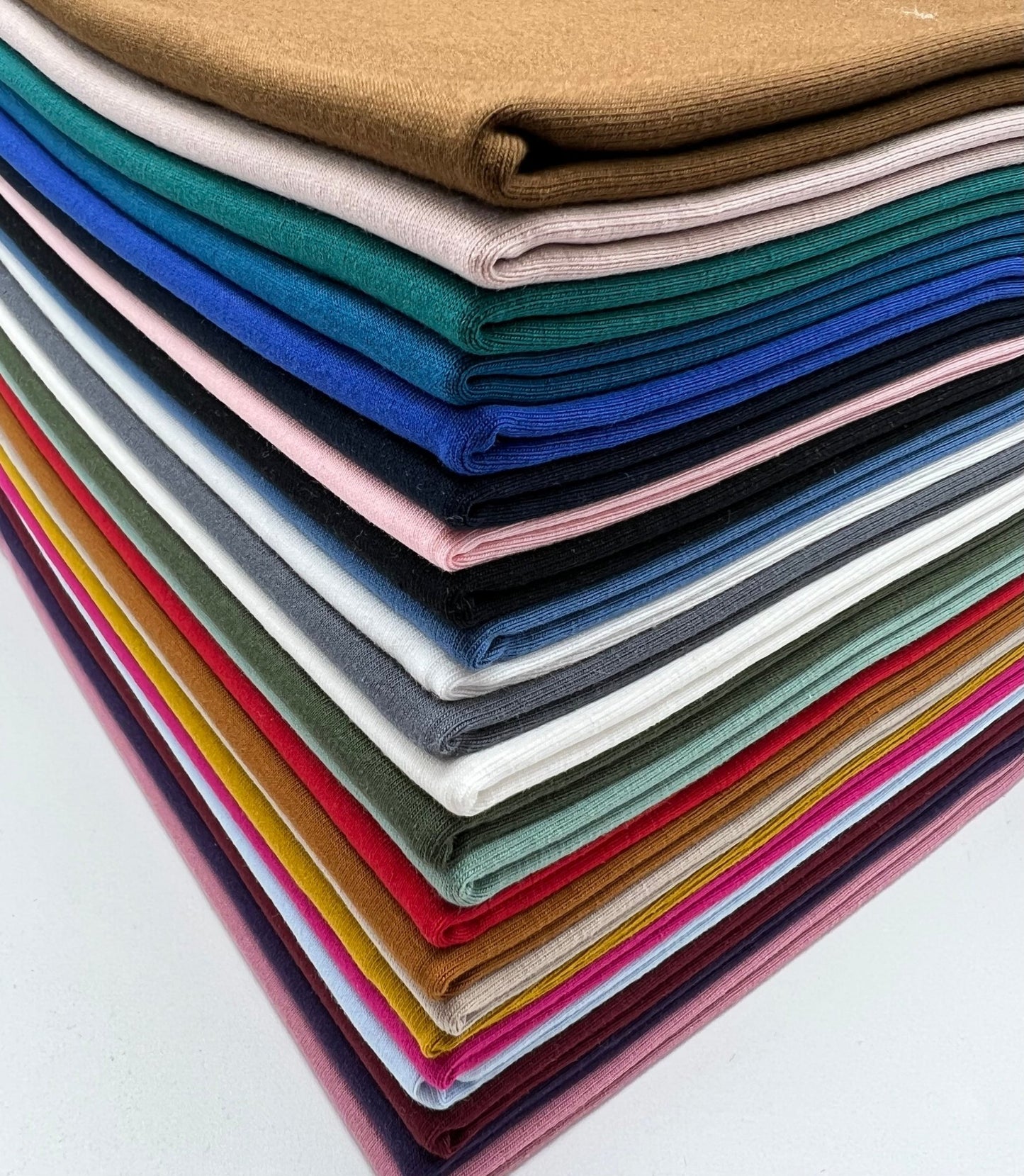 Peacock Blue Cotton Stretch Jersey 240 GSM 92/8 Lycra 4 Way Stretch - T9 Fabrics