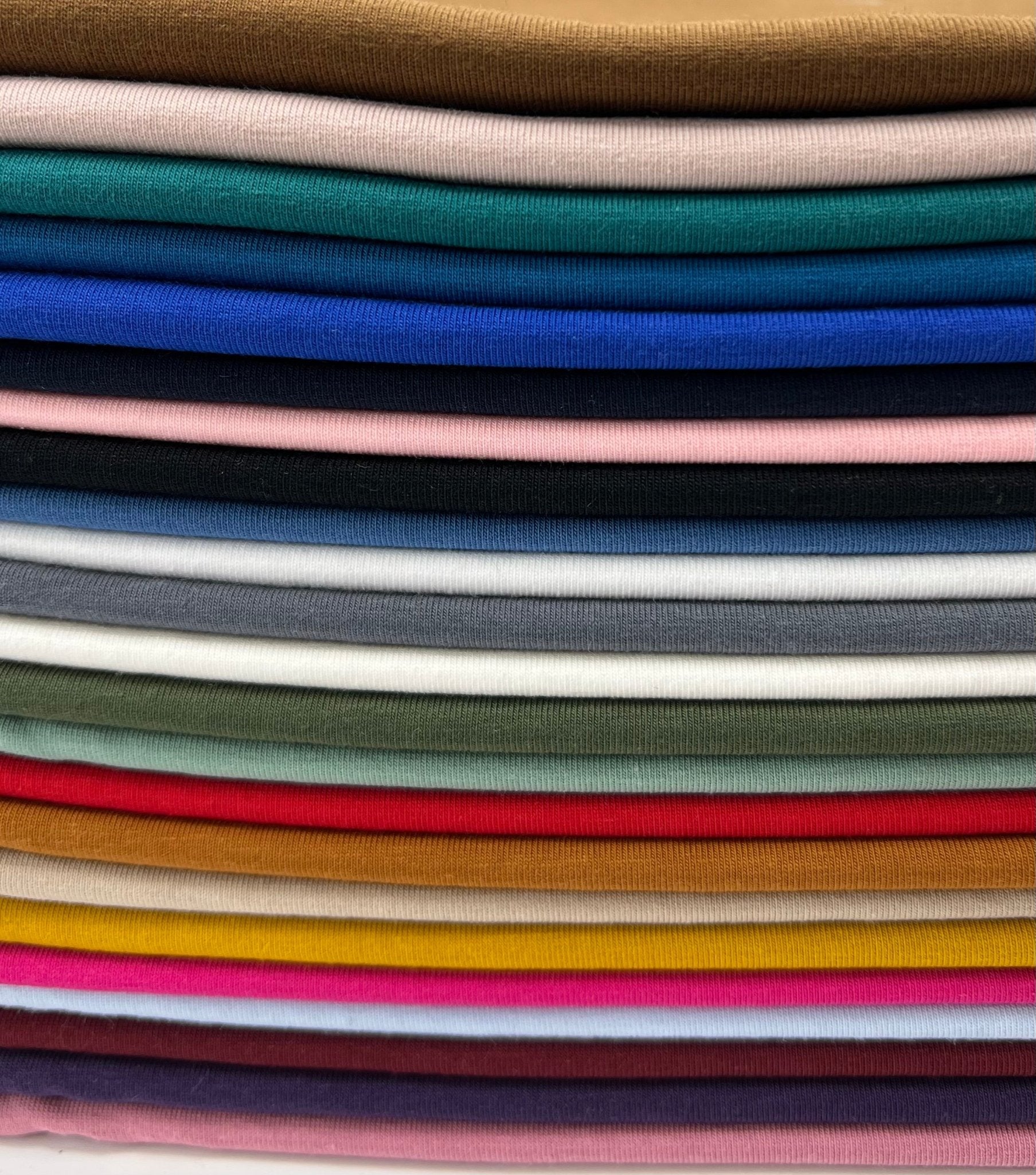 Peacock Blue Cotton Stretch Jersey 240 GSM 92/8 Lycra 4 Way Stretch - T9 Fabrics