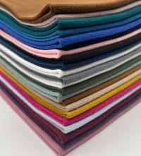 Peacock Blue Jersey Cuffing Ribbing Fabric 270 GSM Cotton Knit 70cm Wide - T9 Fabrics