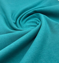 Petrol Green Cotton Stretch Jersey 240 GSM 92/8 Lycra 4 Way Stretch - T9 Fabrics