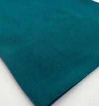 Petrol Green Jersey Cuffing Ribbing Fabric 270 GSM Cotton Knit 70cm Wide - T9 Fabrics