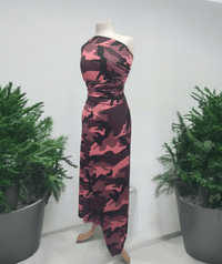 Pink Camo Print ITY Fabric 4 Way Stretch - T9 Fabrics
