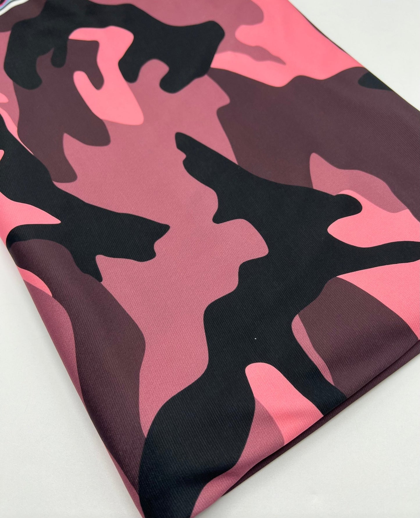 Pink Camo Print ITY Fabric 4 Way Stretch - T9 Fabrics