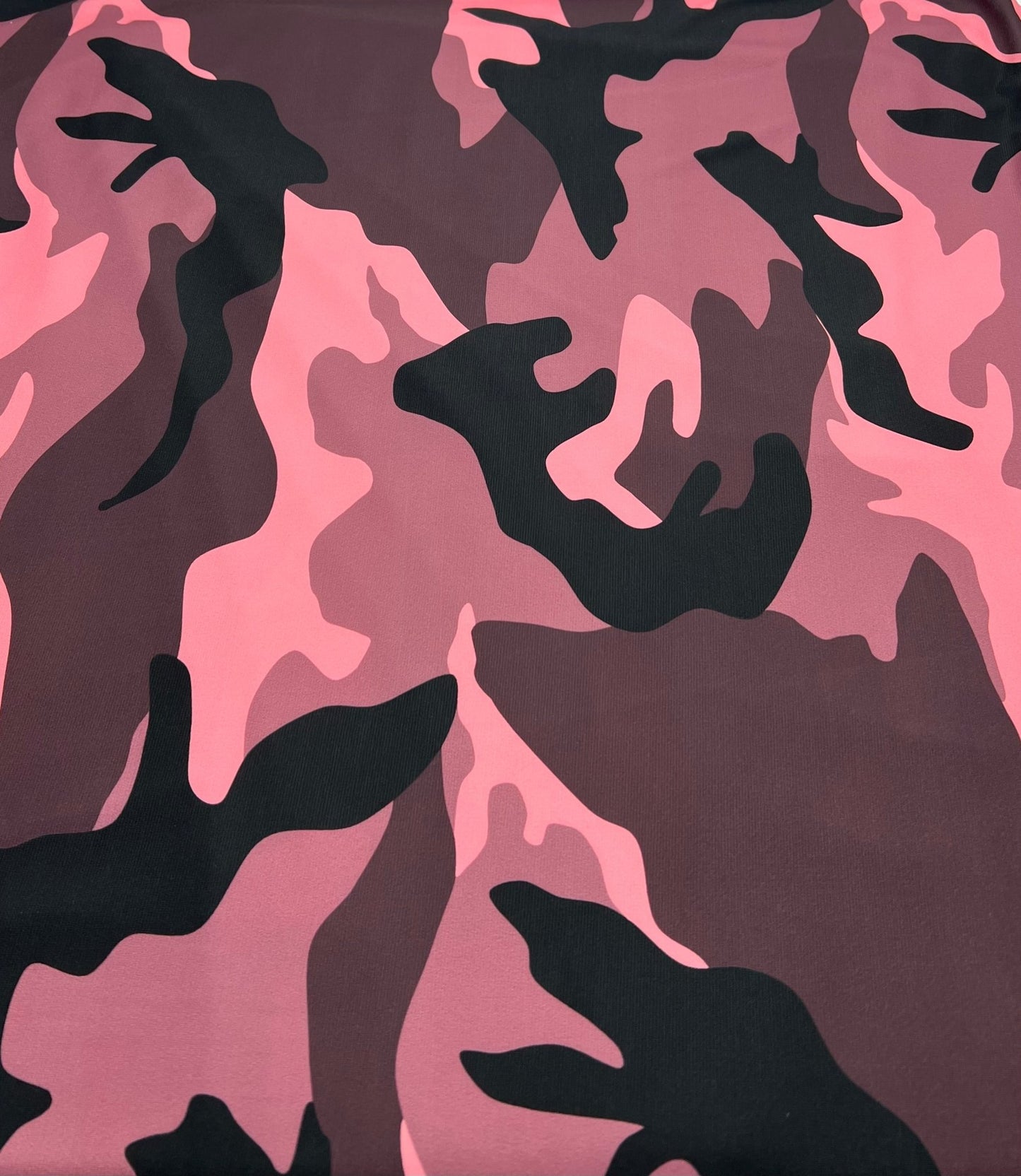 Pink Camo Print ITY Fabric 4 Way Stretch - T9 Fabrics