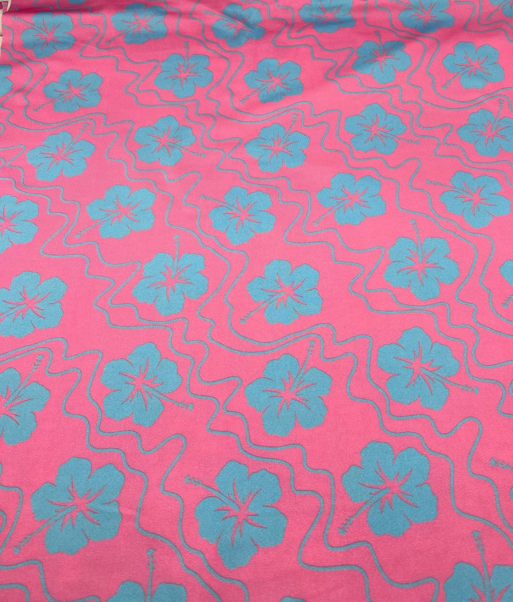 Pink Floral Swimwear / Sportswear Fabric - T9 Fabrics