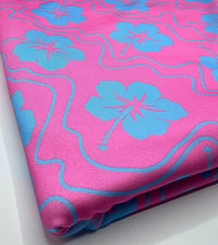 Pink Floral Swimwear / Sportswear Fabric - T9 Fabrics