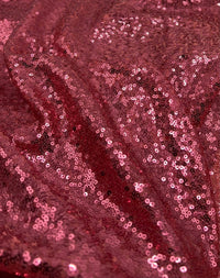 Pink On Pink Sequin Detail Non Stretch Fabric - T9 Fabrics