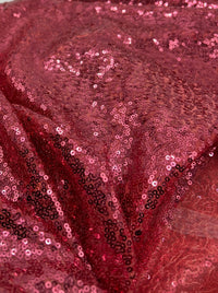 Pink On Pink Sequin Detail Non Stretch Fabric - T9 Fabrics
