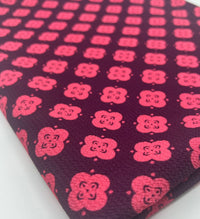 Pink Pattern Print Lightweight Bubble Crepe Fabric - T9 Fabrics