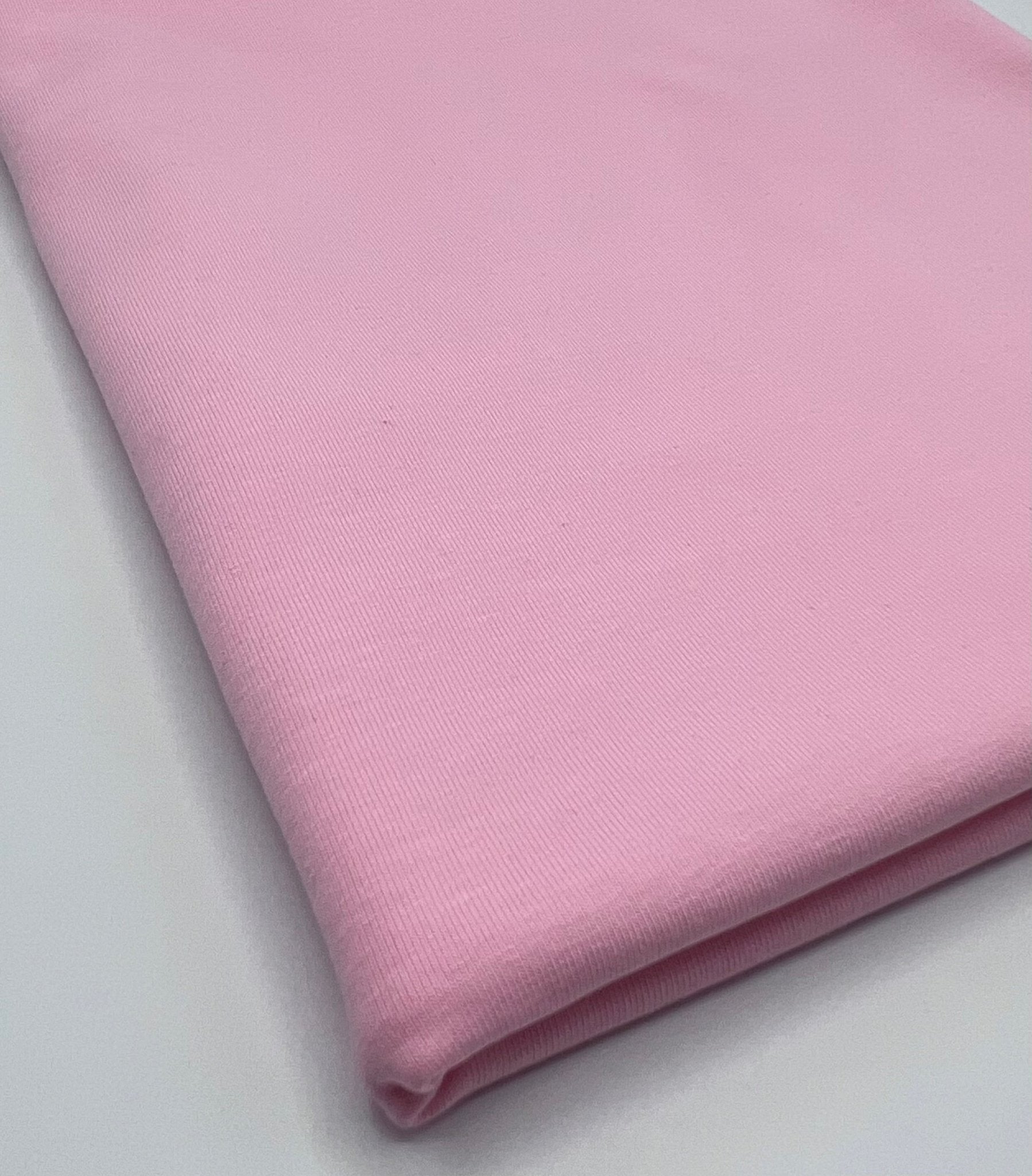 Pink Plain Cotton Stretch Jersey 240 GSM 92/8 Lycra Jersey, 4 Way Stretch, Sold By Metre - T9 Fabrics