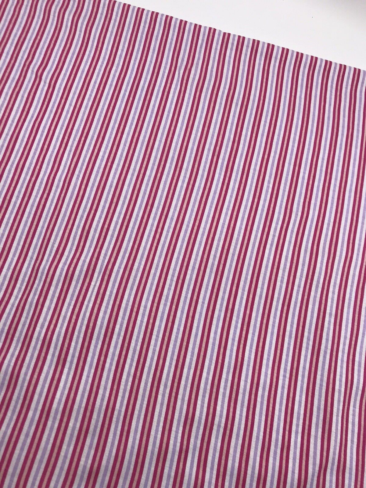 Pink & Purple Vertical Stripe Print Viscose Elastane Fabric - T9 Fabrics