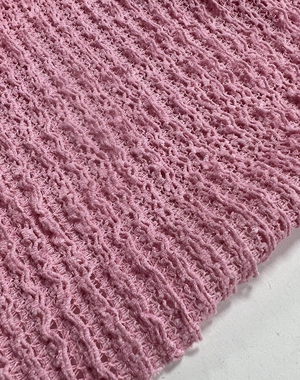 Pink Ruffle Knitted Fabric - T9 Fabrics