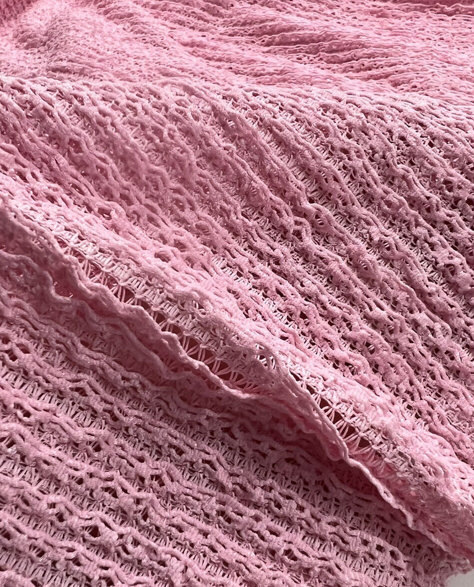 Pink Ruffle Knitted Fabric - T9 Fabrics