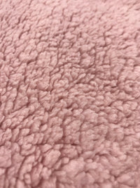 Pink Sherpa Fleece Fluffy Borg Faux Fur Fabric - T9 Fabrics