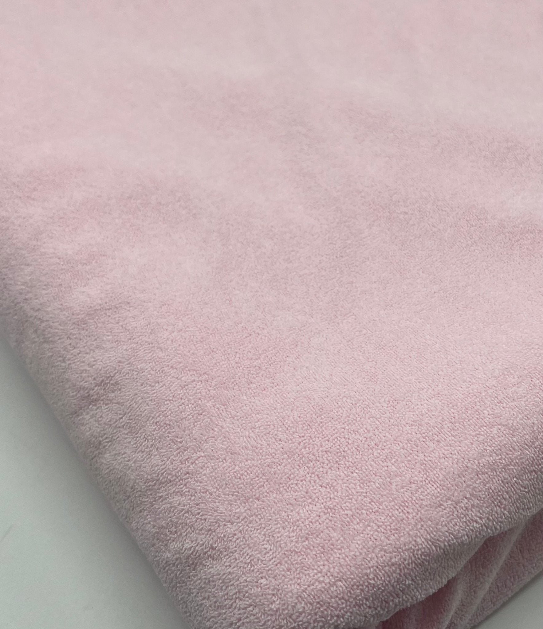 Pink Terry Towelling Polyester Stretch Dress Craft Fabric - T9 Fabrics