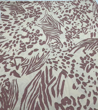 Pink Zebra Animal Print Soft Touch 4 Way Stretch Fabric - T9 Fabrics