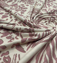 Pink Zebra Animal Print Soft Touch 4 Way Stretch Fabric - T9 Fabrics