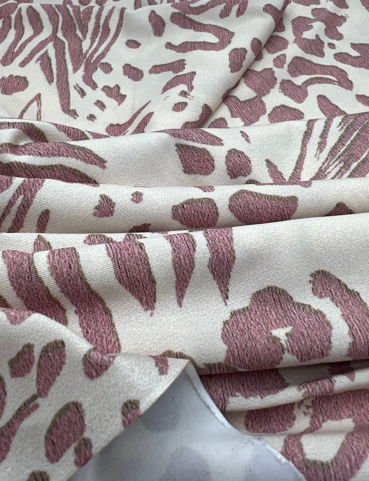 Pink Zebra Animal Print Soft Touch 4 Way Stretch Fabric - T9 Fabrics