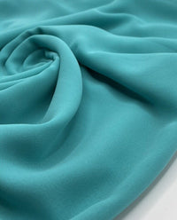 Plain Aqua Blue Chiffon Fabric - T9 Fabrics