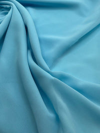 Plain Baby Blue Chiffon Fabric - T9 Fabrics