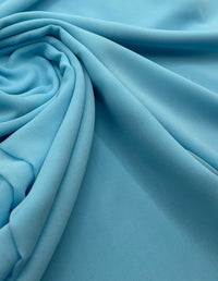 Plain Baby Blue Chiffon Fabric - T9 Fabrics