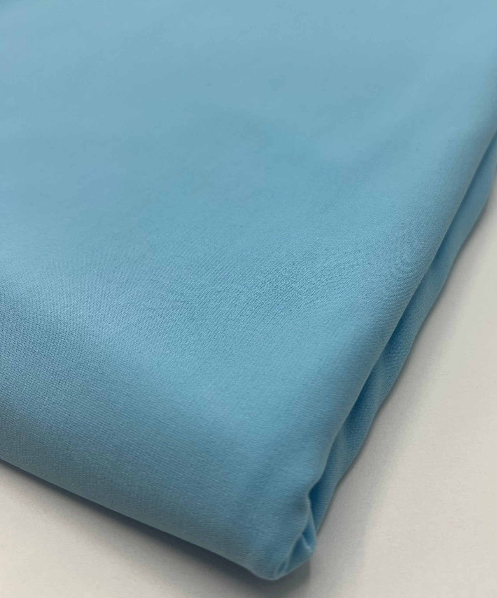 Plain Baby Blue ITY 4 Way Stretch Fabric - T9 Fabrics