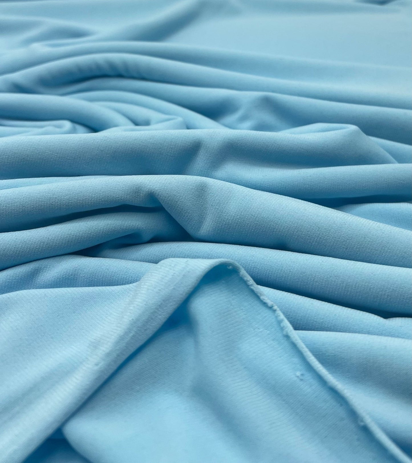 Plain Baby Blue ITY 4 Way Stretch Fabric - T9 Fabrics