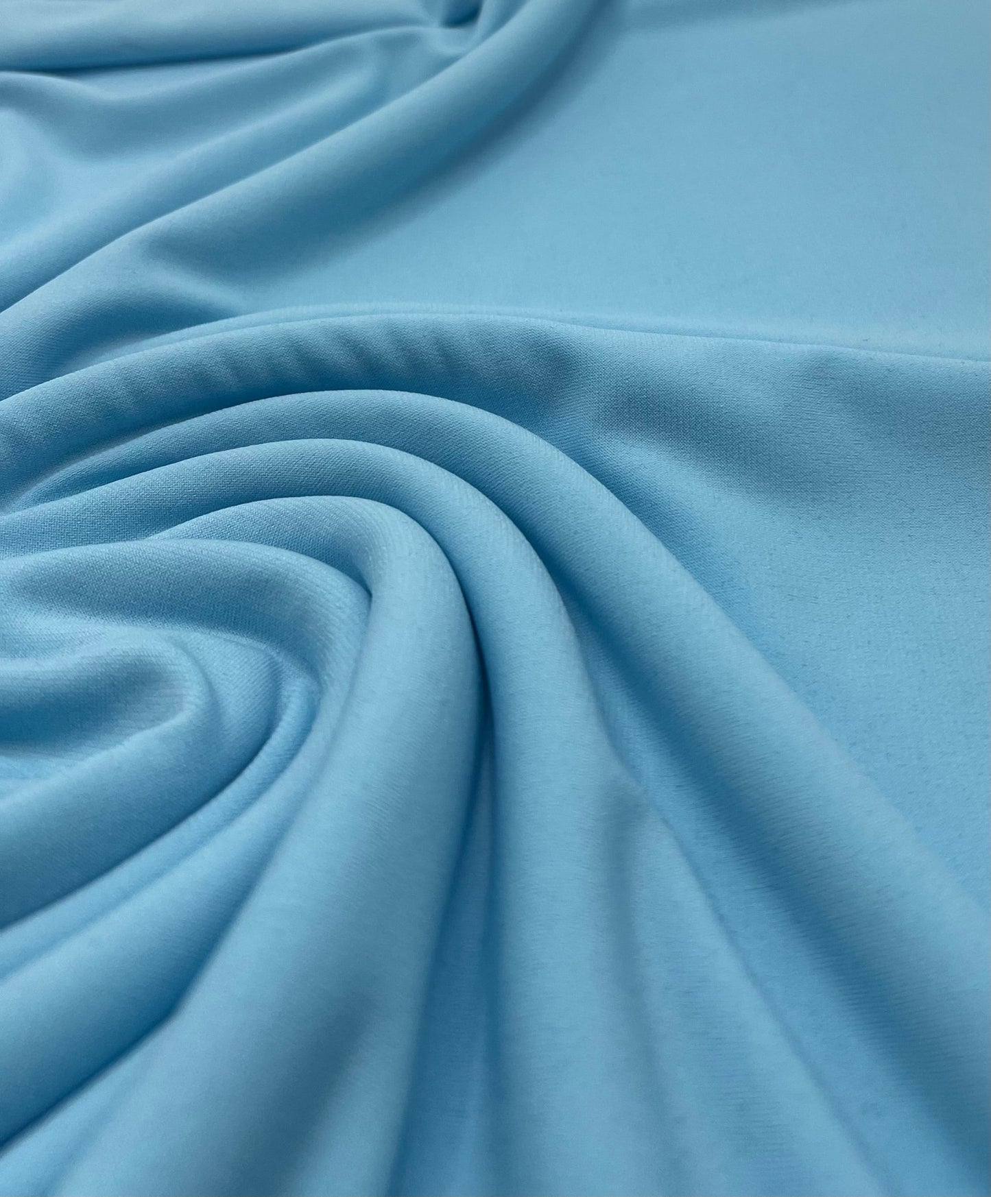 Plain Baby Blue ITY 4 Way Stretch Fabric - T9 Fabrics