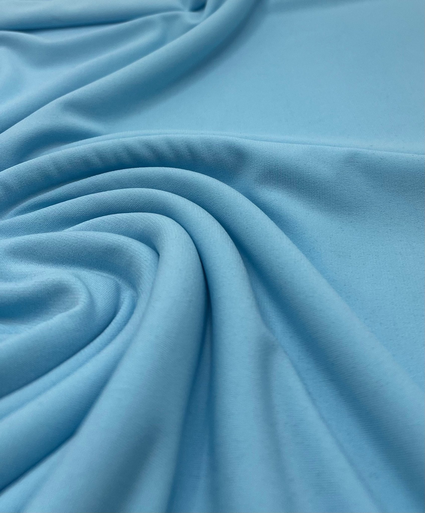 Plain Baby Blue ITY 4 Way Stretch Fabric - T9 Fabrics